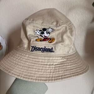 Disneyland Khaki Goofy’s Hat Co Mickey Mouse Vintage  Bucket Hat Embroidered EUC